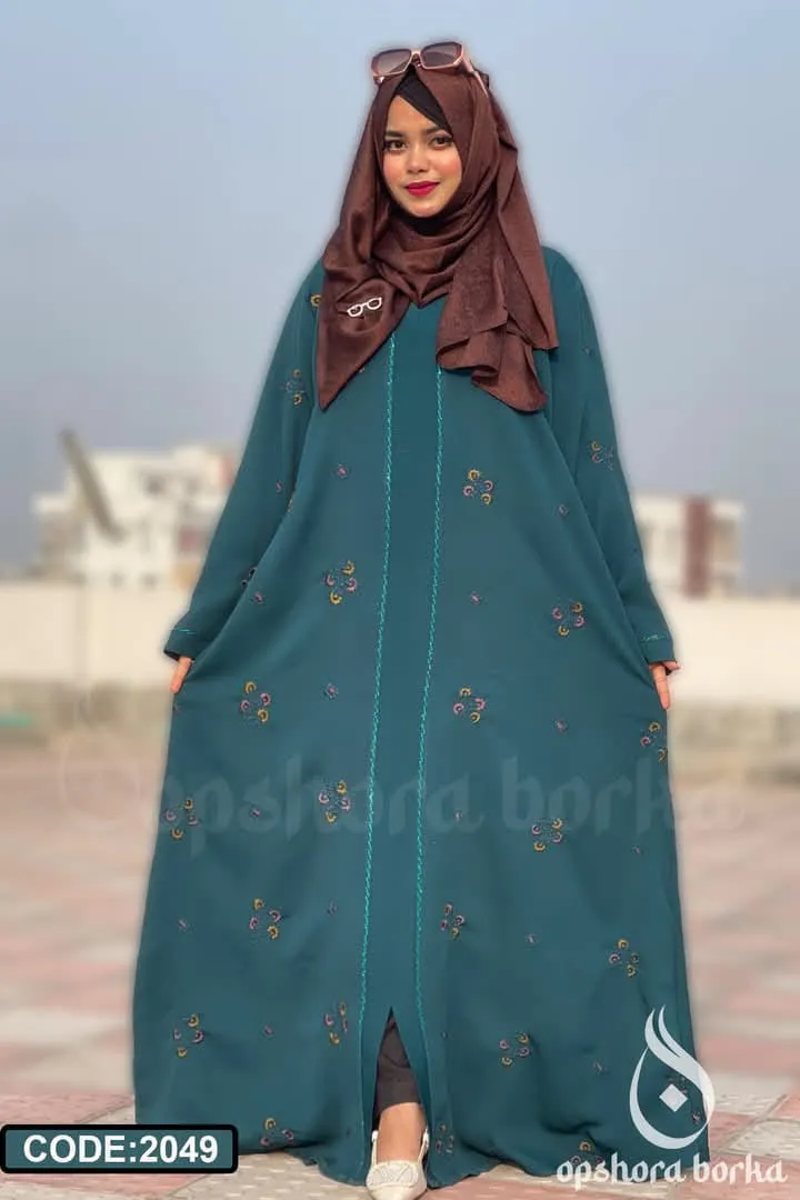 Embroidery Flower Borka